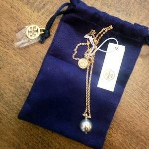 Brand New! Tory Burch Chain Pearl Necklace